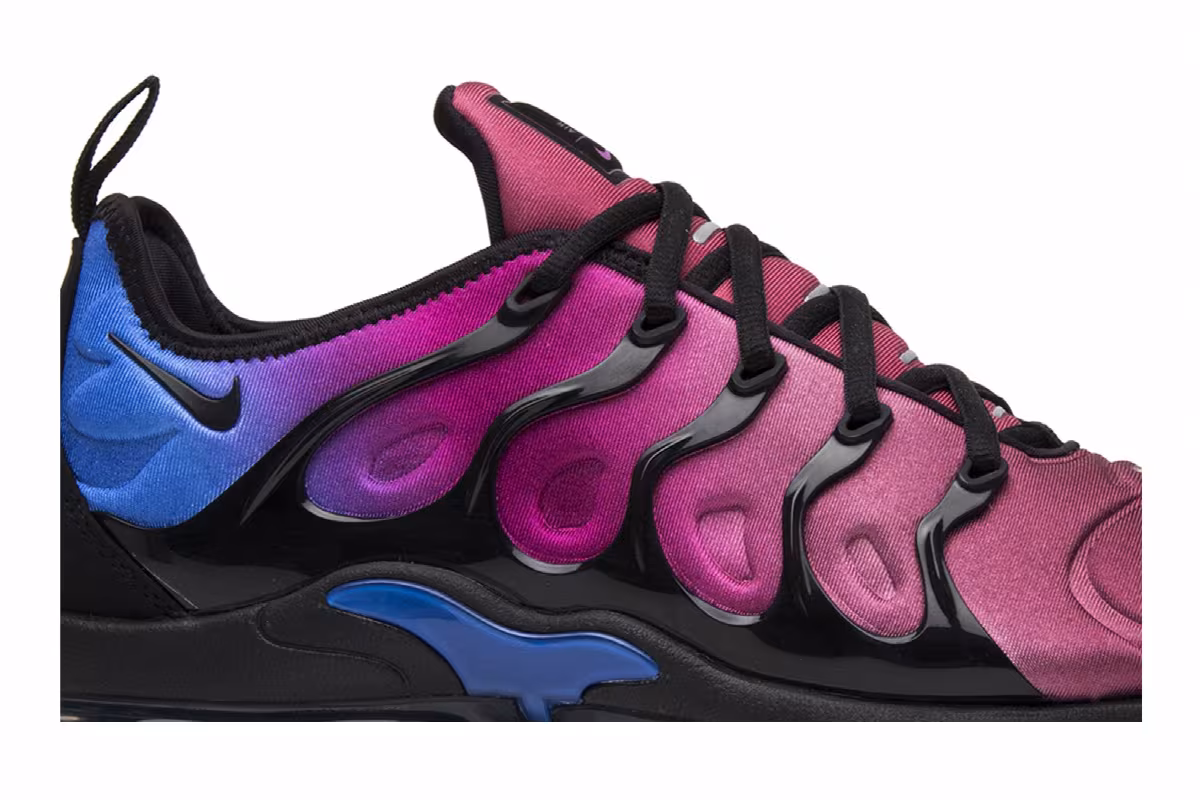 Nike Women's Air VaporMax Plus Red Violet Blue, view 3