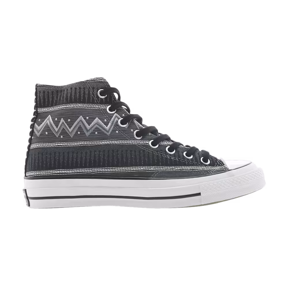 Converse Stussy x Chuck 70 High Black Magnet Grey