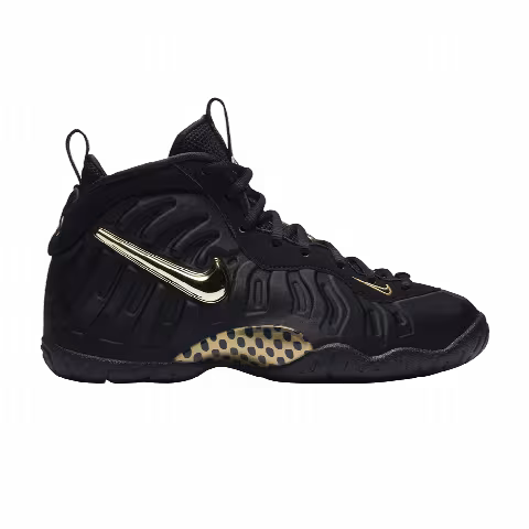 Nike Air Foamposite Pro GS 'Black Metallic Gold'