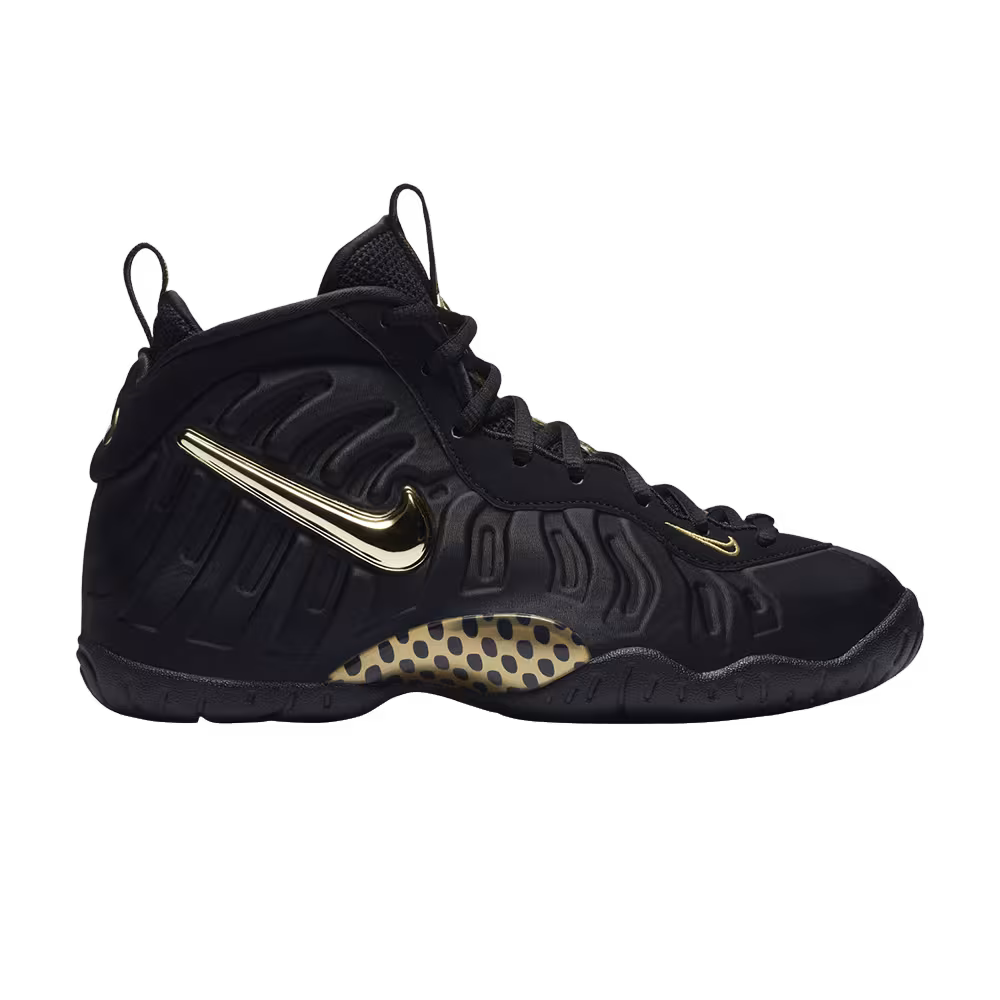 Nike Air Foamposite Pro GS Black Metallic Gold