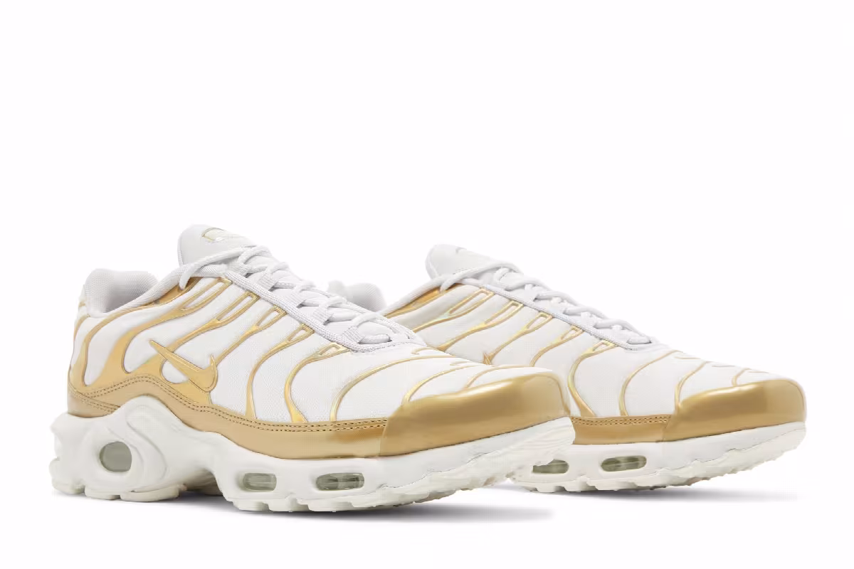 Nike Women's Air Max Plus White Gold, view 9