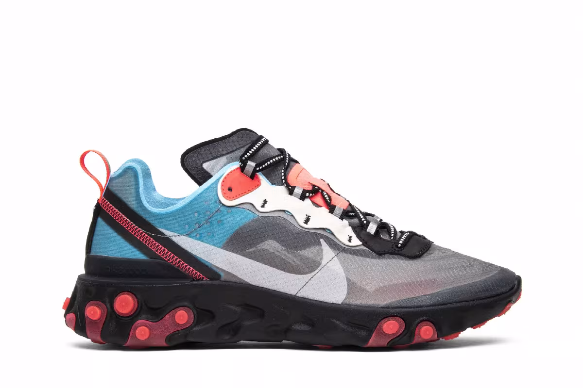 Nike React Element 87 Solar Red, view 2