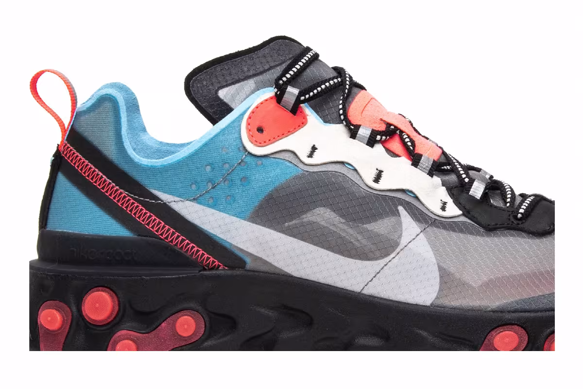 Nike React Element 87 Solar Red, view 3