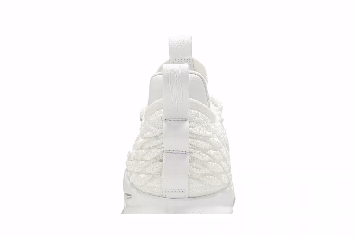 Nike LeBron 15 Low White Metallic, view 8