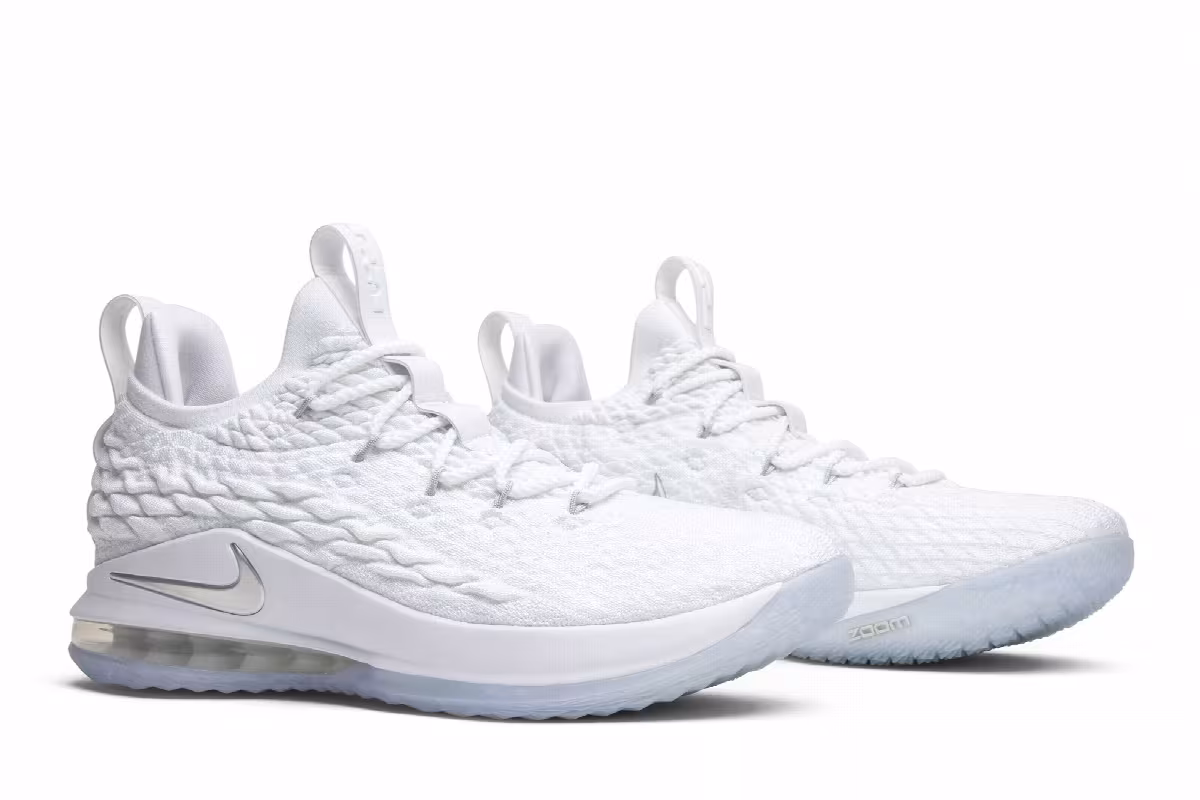 Nike LeBron 15 Low EP White, view 9