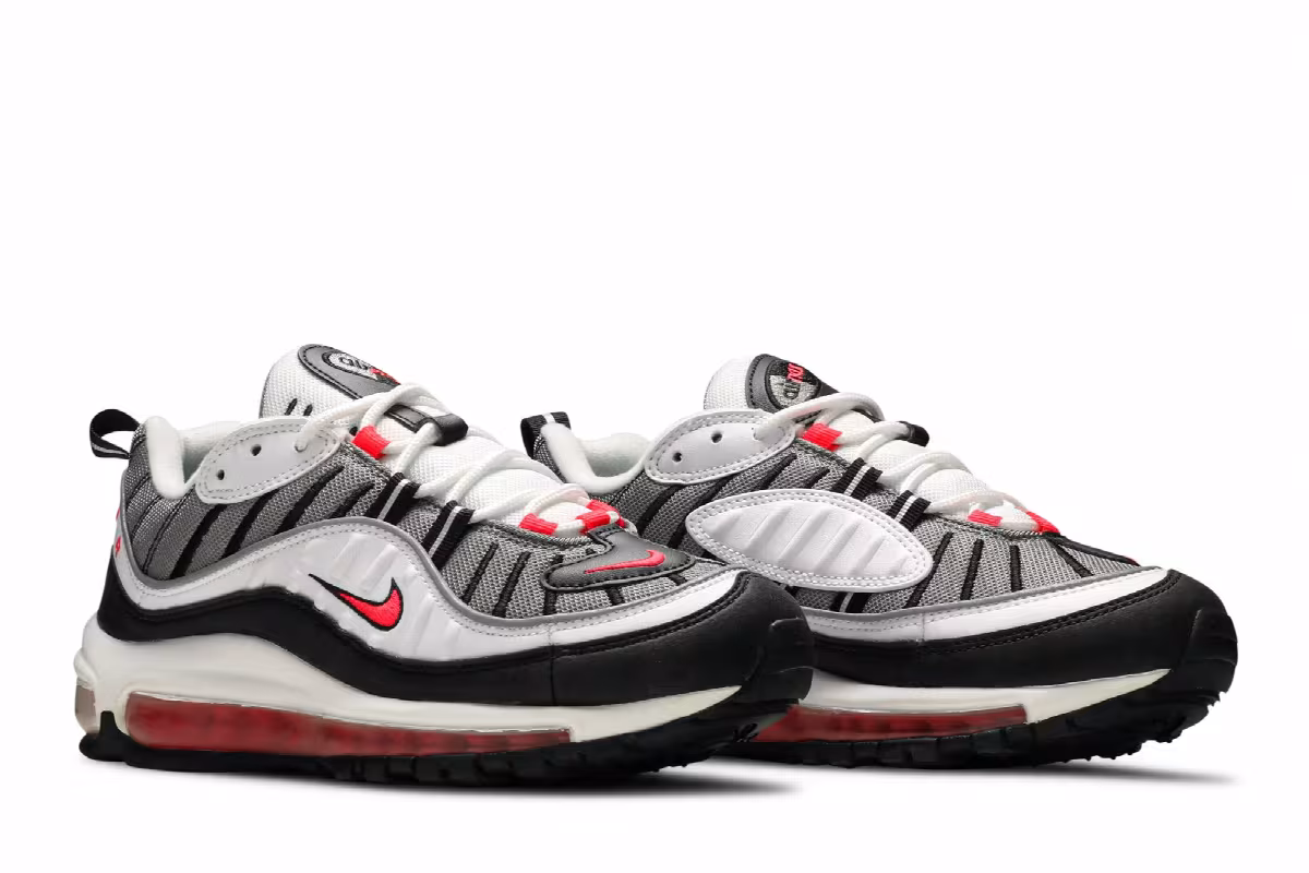 Nike Women's Air Max 98 Solar Red, view 9