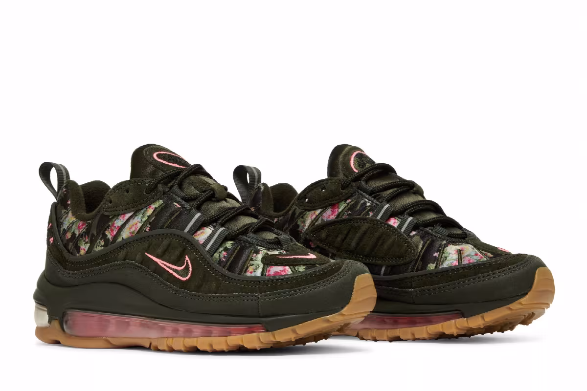 Nike Women's Air Max 98 Floral Camo, view 9