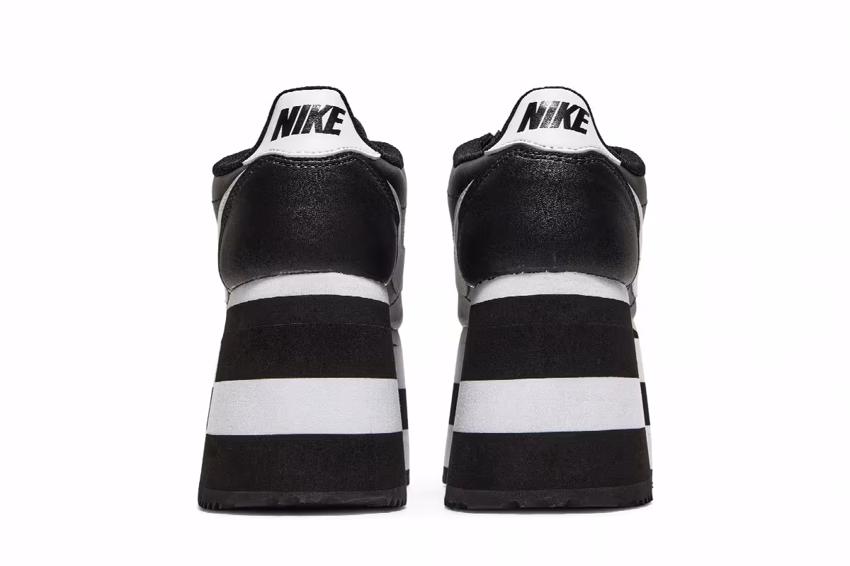 COMME des Garcons x Nike Women's Cortez Check Black, view 7