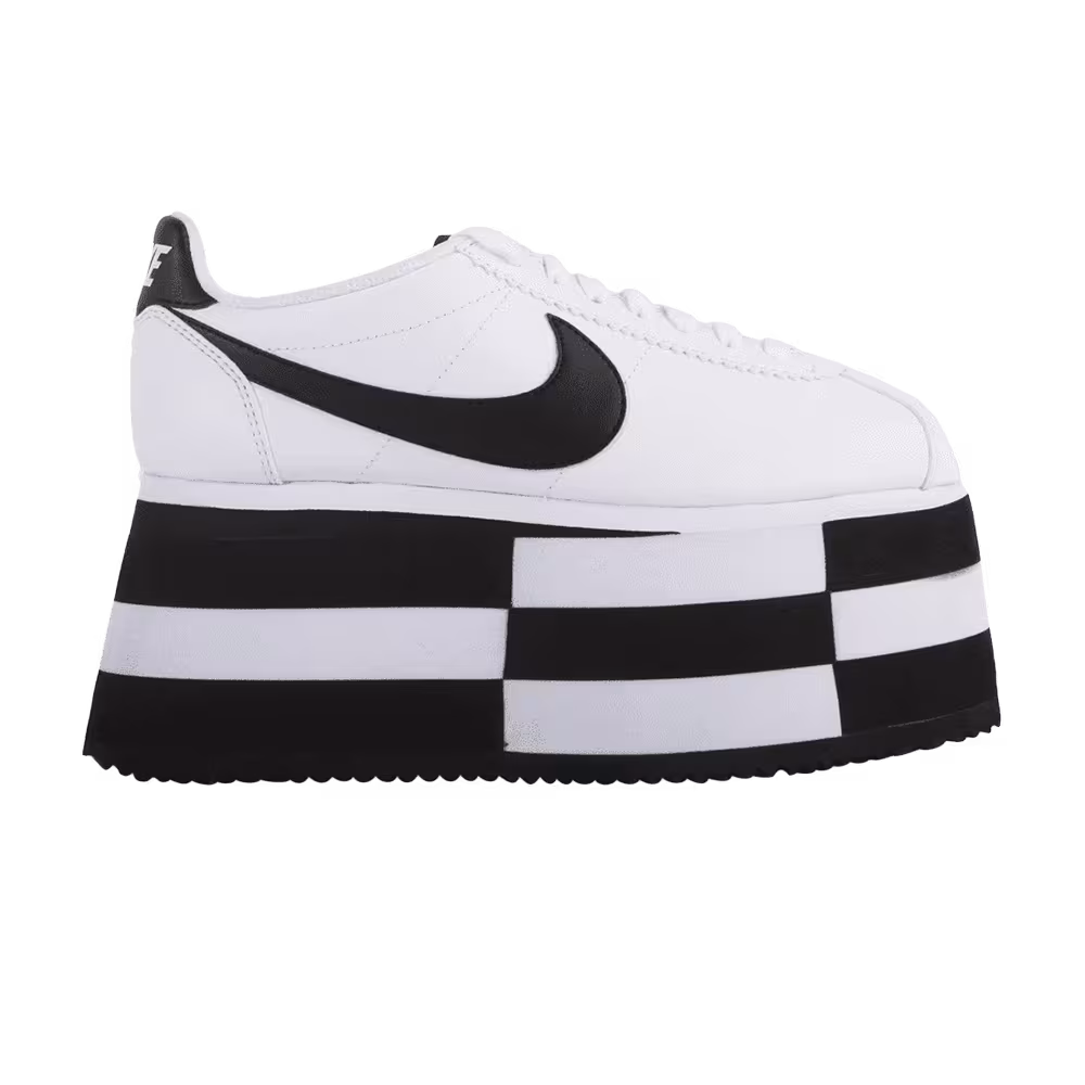 COMME des Garcons x Nike Women's Cortez Check White