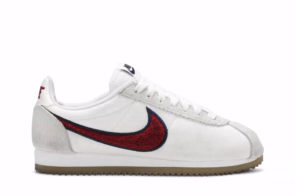 Nike Women's Classic Cortez PRM White Red Crush, view 2