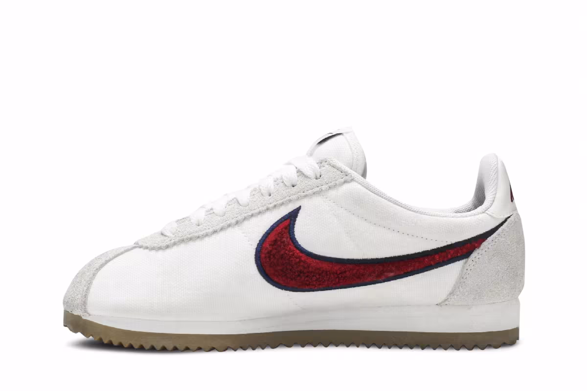 Nike Women's Classic Cortez PRM White Red Crush, view 4