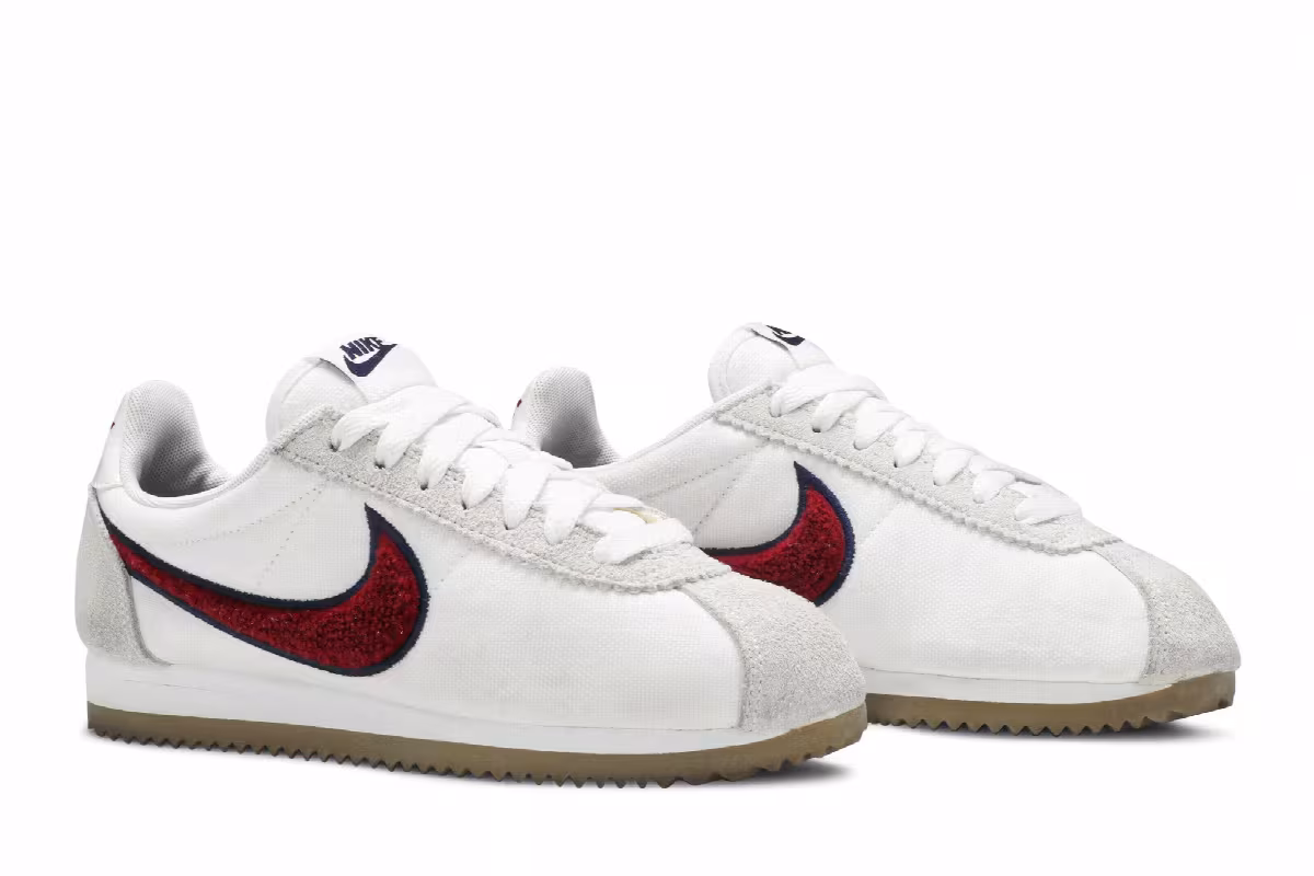 Nike Women's Classic Cortez PRM White Red Crush, view 9