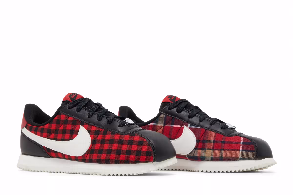 Nike Cortez Basic TXT SE GS Plaid, view 9