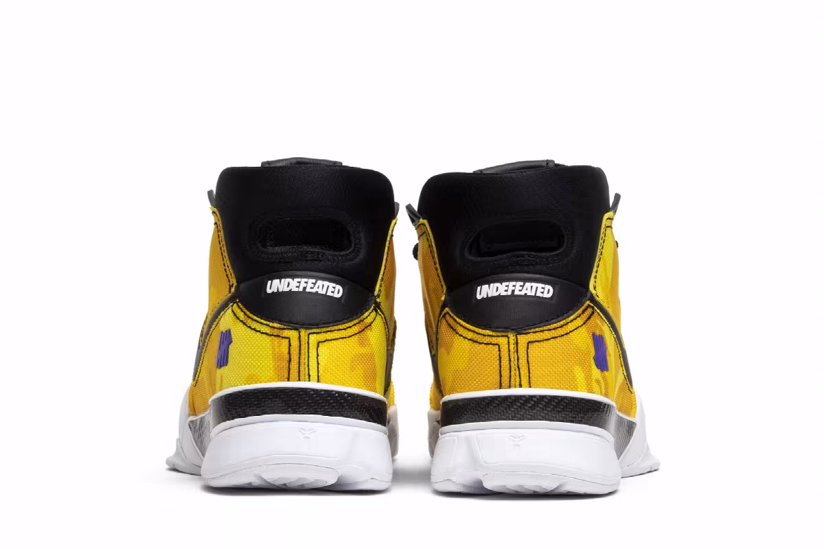 Undefeated x Nike Zoom Kobe 1 Protro Yellow Camo, view 7
