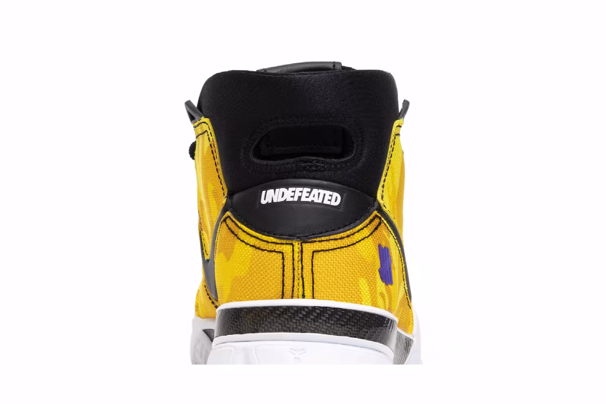 Undefeated x Nike Zoom Kobe 1 Protro Yellow Camo, view 8