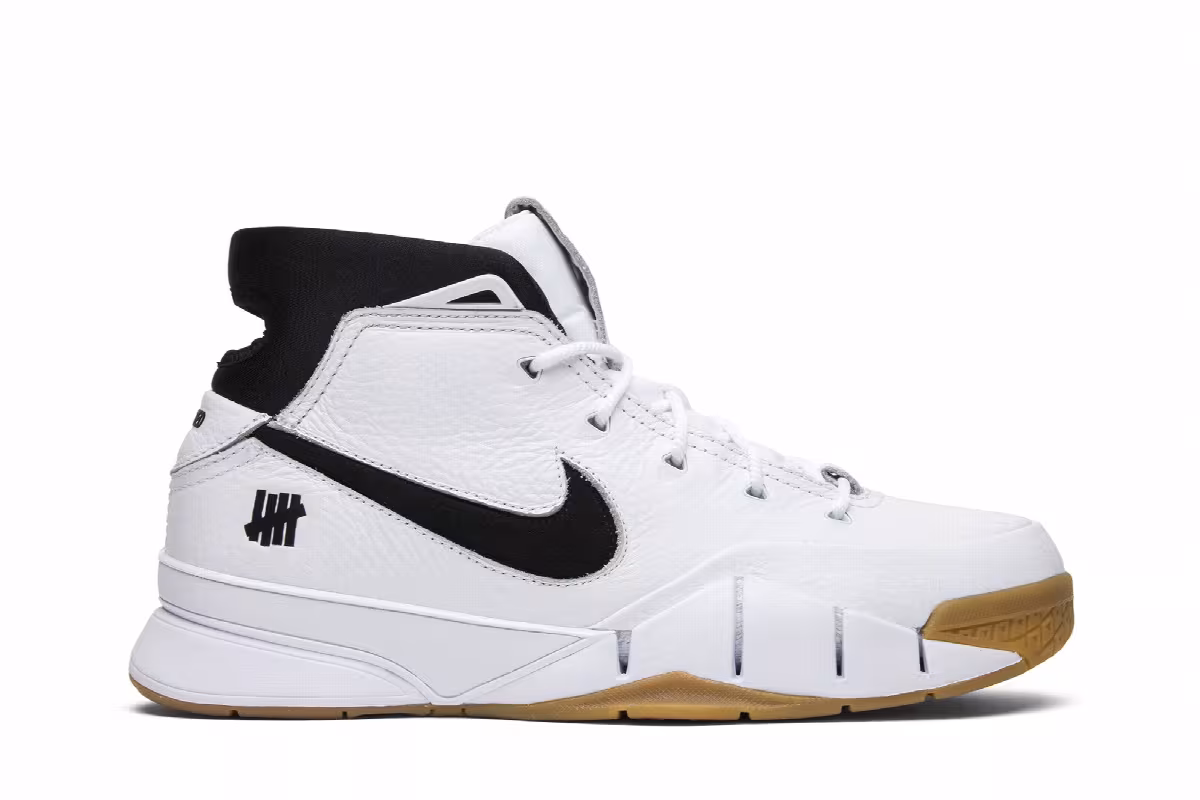 Undefeated x Nike Zoom Kobe 1 Protro White Gum, view 2