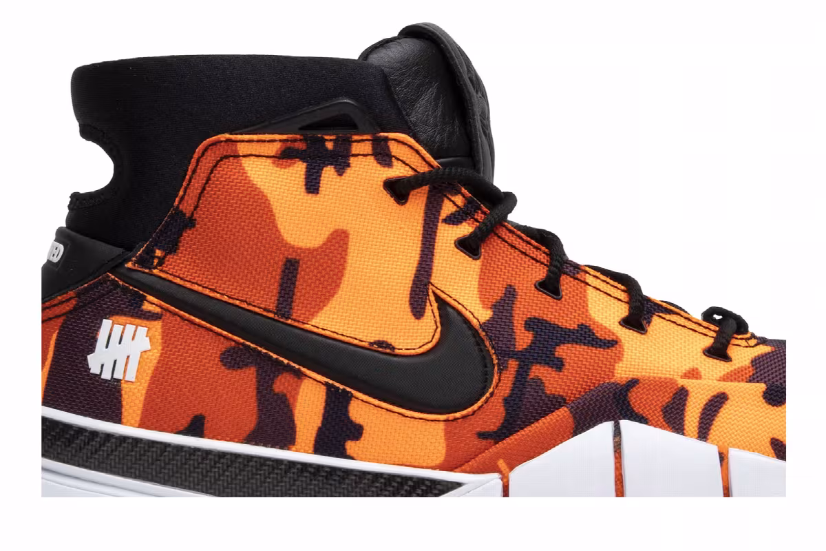 Undefeated x Nike Zoom Kobe 1 Protro Orange Camo, view 3