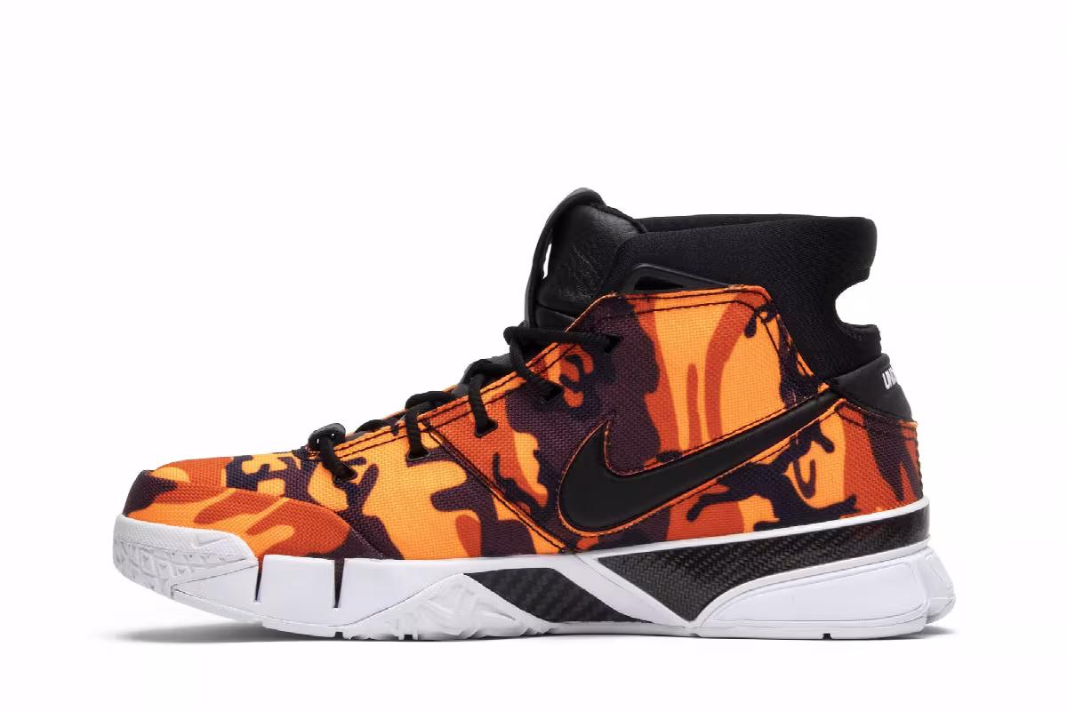 Undefeated x Nike Zoom Kobe 1 Protro Orange Camo, view 4
