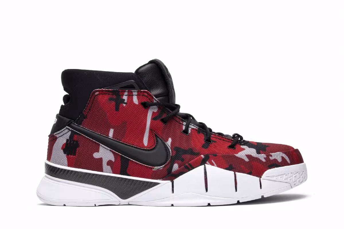 Undefeated x Nike Zoom Kobe 1 Protro Red Camo, view 2