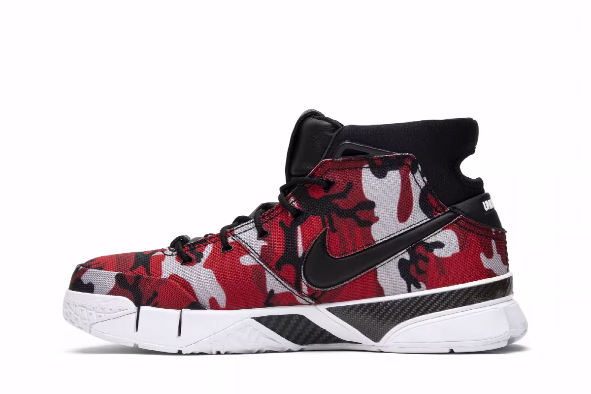 Undefeated x Nike Zoom Kobe 1 Protro Red Camo, view 4