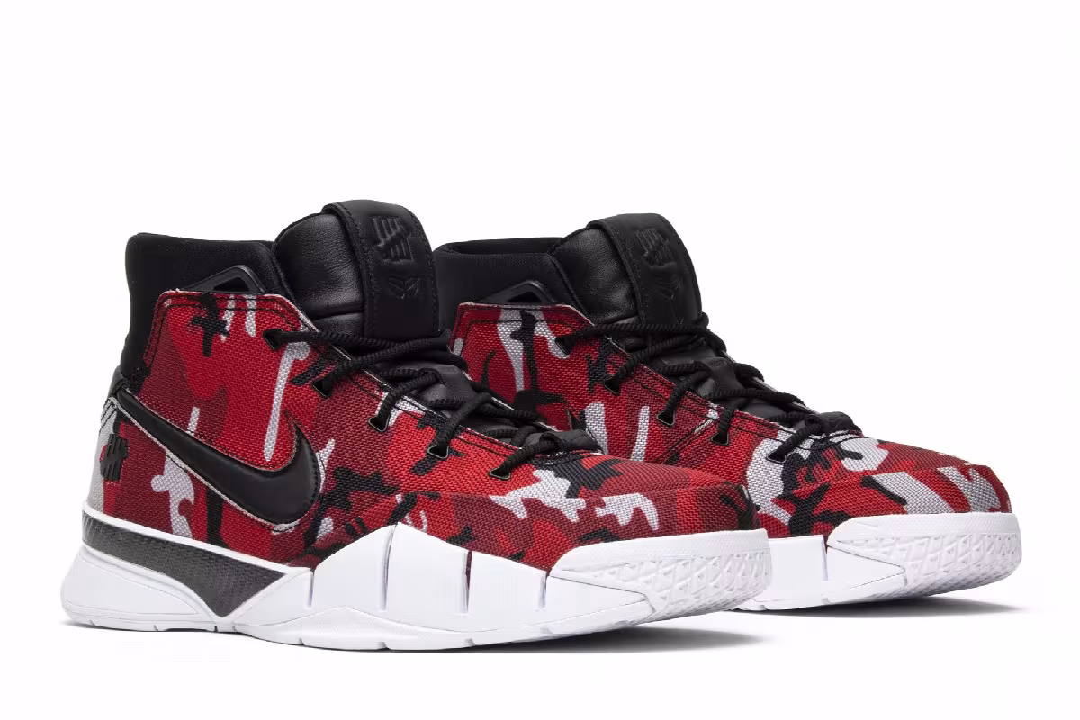 Undefeated x Nike Zoom Kobe 1 Protro Red Camo, view 9