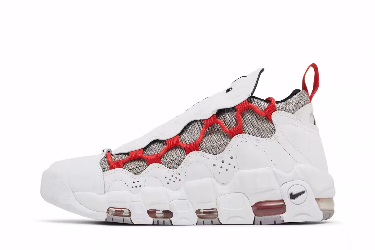 Nike Air More Money Habanero Red, view 4