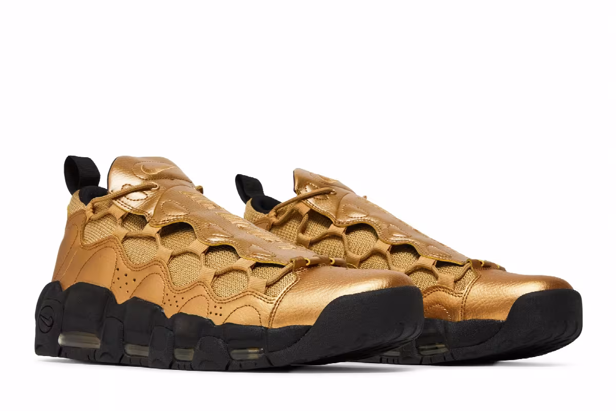 Nike Air More Money Metallic Gold, view 9