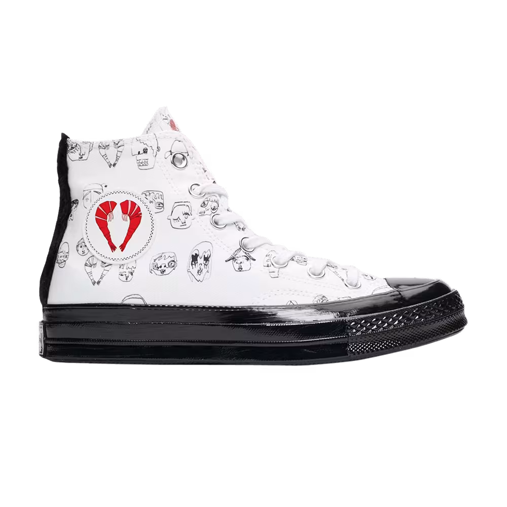 Shrimps x Converse Women's Chuck 70 High White Black