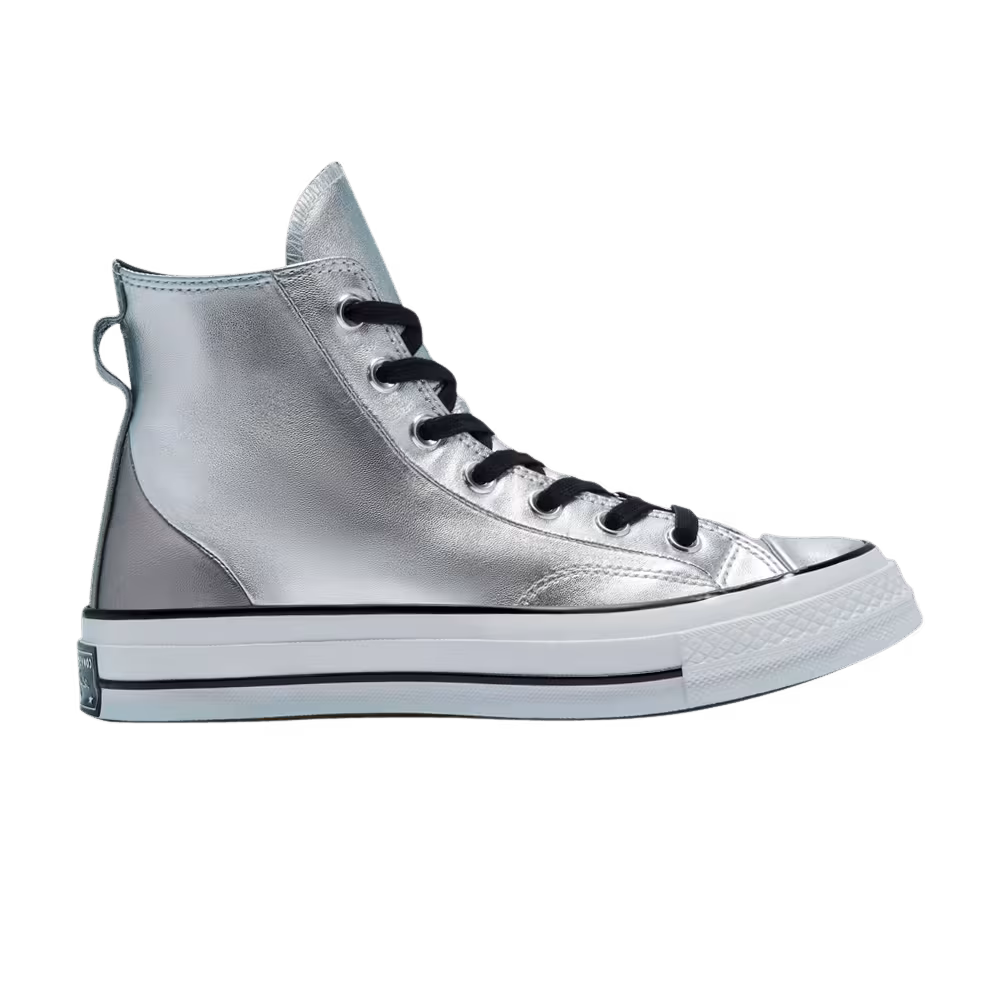 Converse Women's Chuck 70 High Diamond Metal - Silver