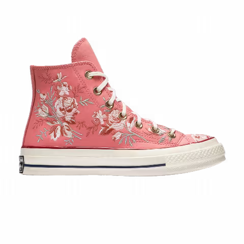 Converse Wmns Chuck 70 High 'Floral Embroidery - Pink Coral'