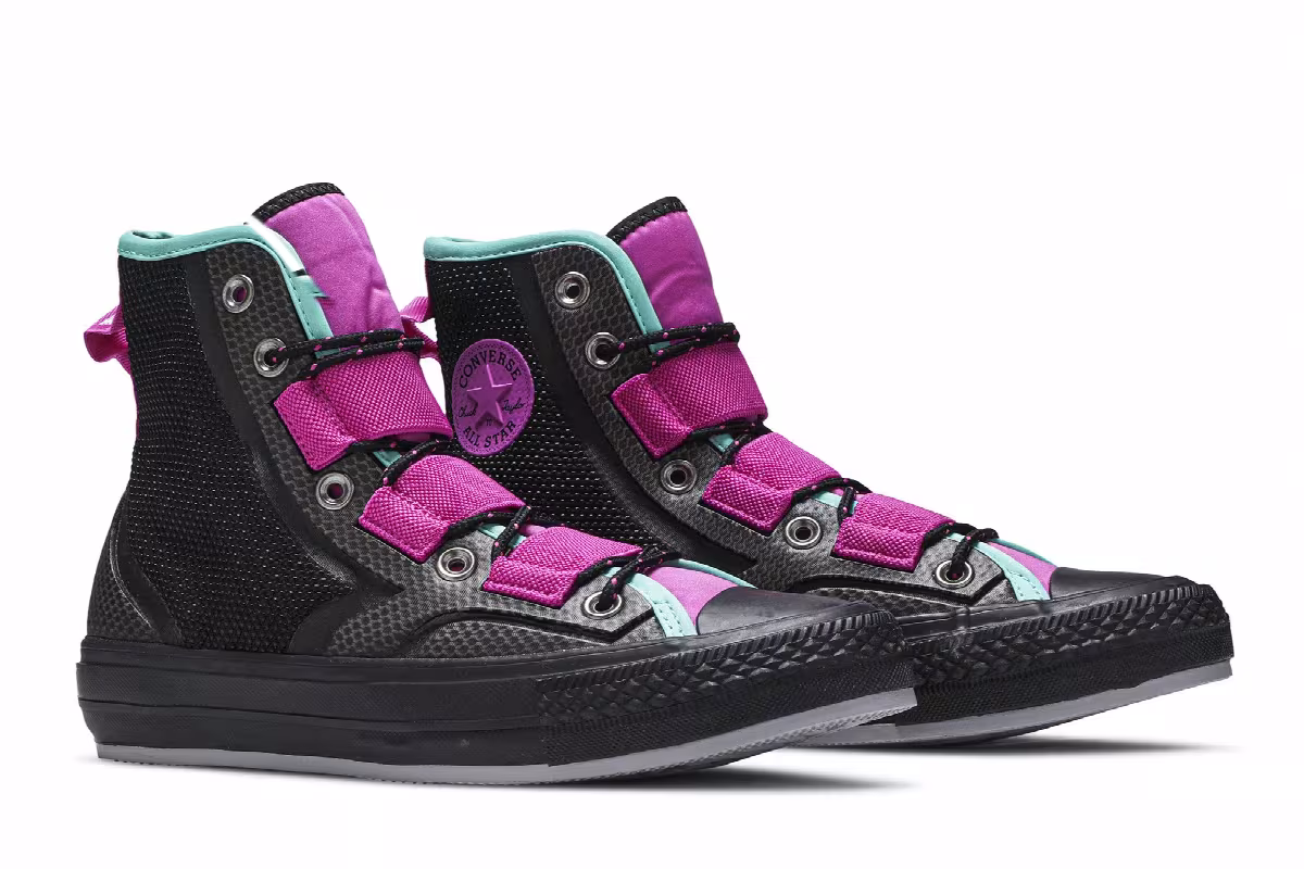 Converse Chuck 70 Tech Hiker High GS Black Hyper Magenta, view 9