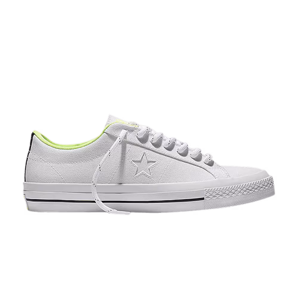 Converse One Star Shield Canvas Low White Volt