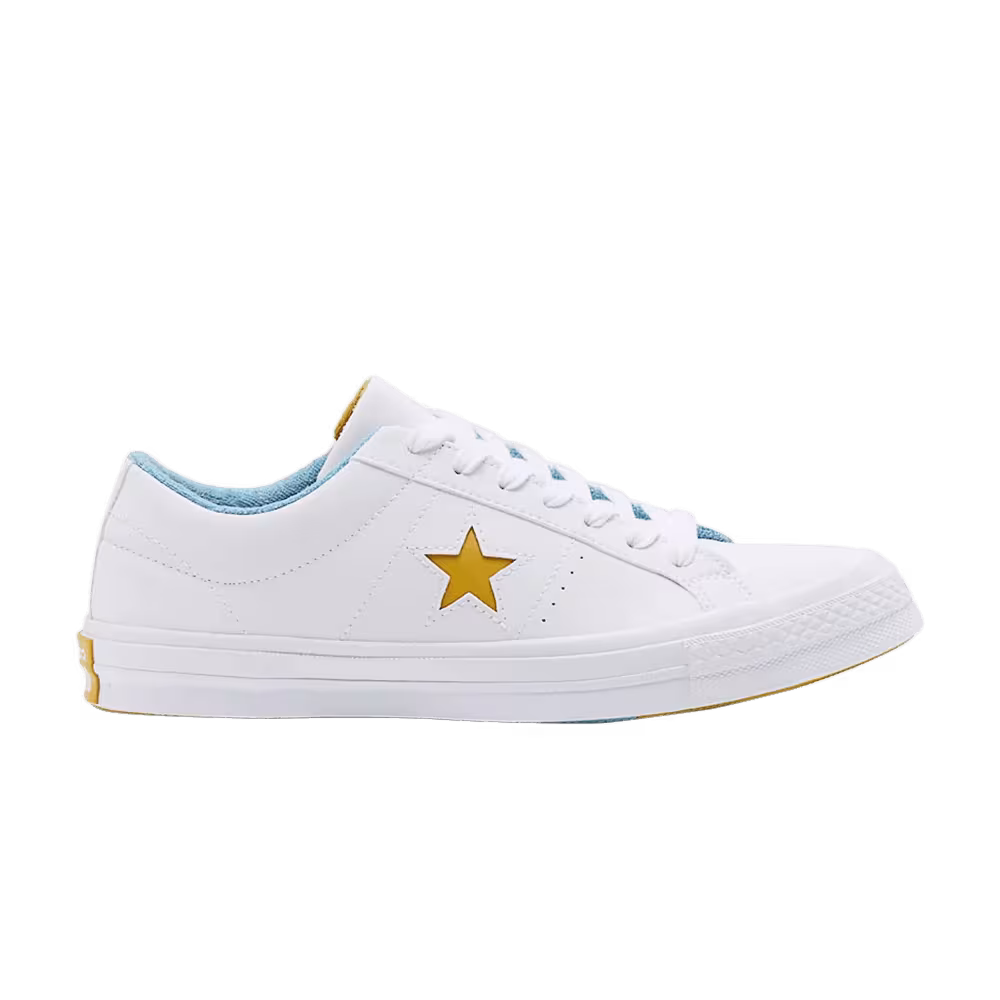 Converse One Star Ox White Mineral Yellow