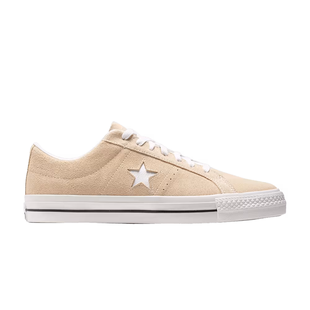 Converse One Star Pro Vintage Suede Low Oat Milk