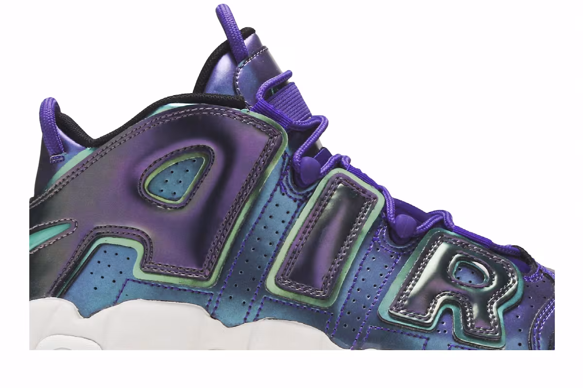 Nike Air More Uptempo GS Iridescent Purple, view 3