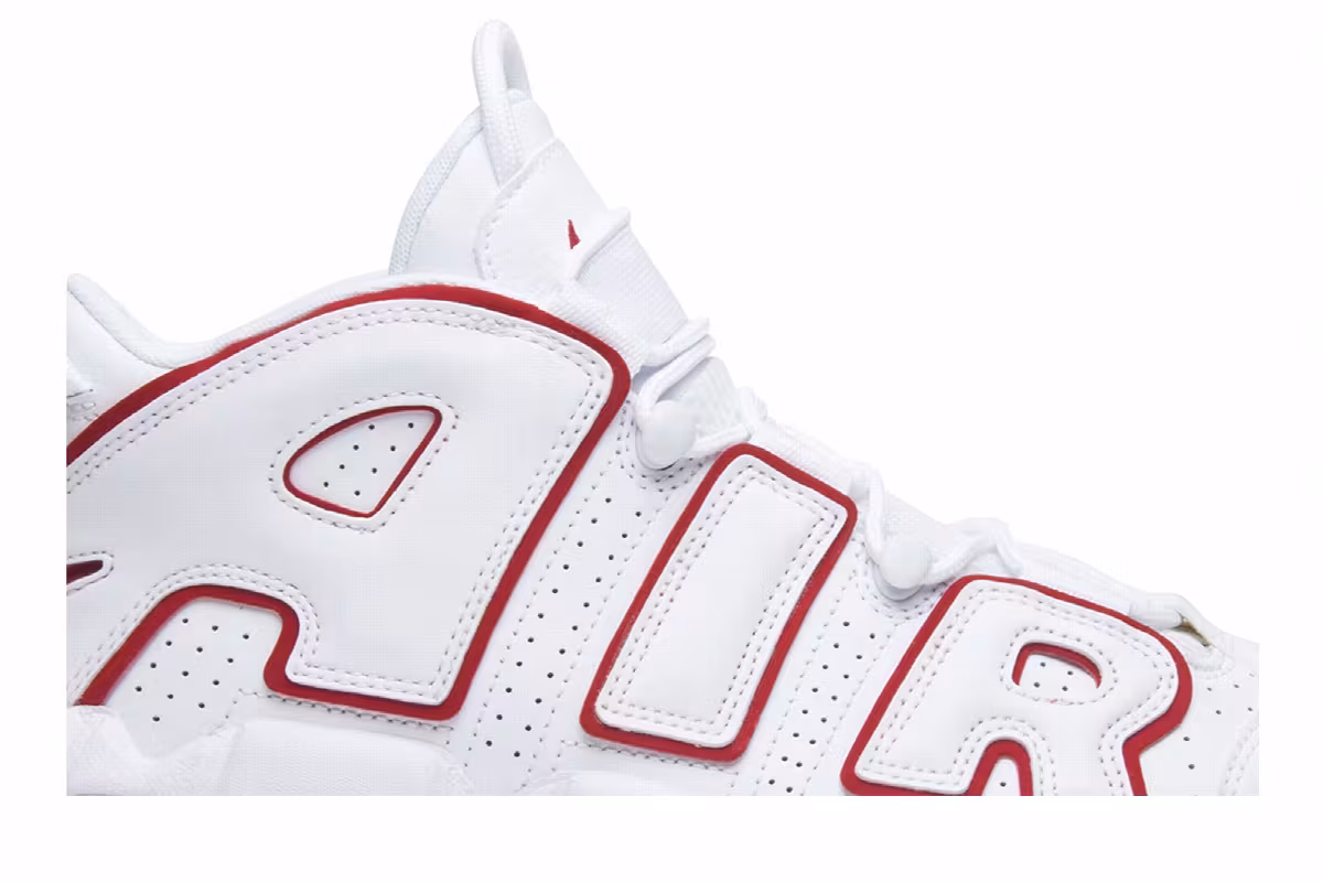 Nike Air More Uptempo White Varsity Red 2018, view 3