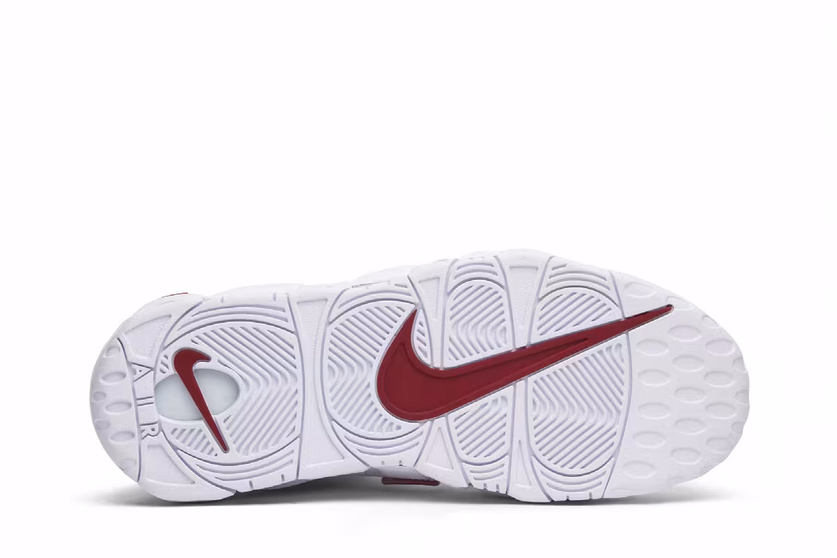 Nike Air More Uptempo White Varsity Red 2018, view 5