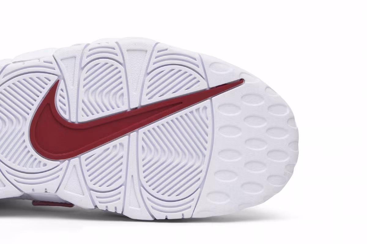 Nike Air More Uptempo White Varsity Red 2018, view 6