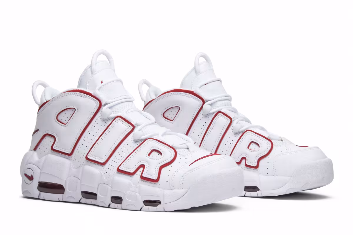 Nike Air More Uptempo White Varsity Red 2018, view 9