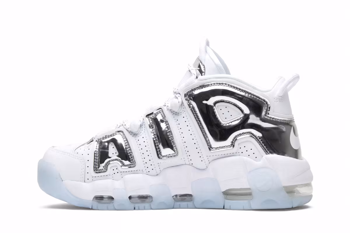 Nike Women's Air More Uptempo Chrome, view 4