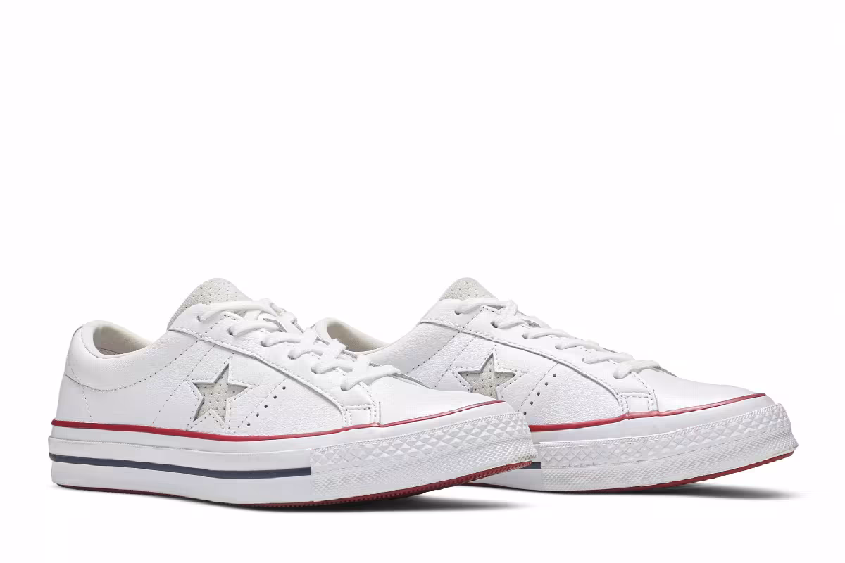 Converse One Star Low White, view 9