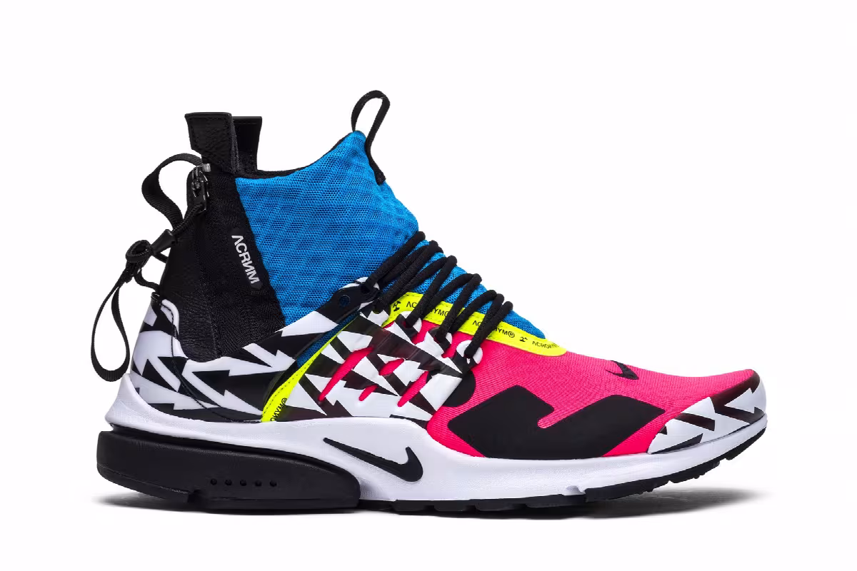 Acronym x Nike Air Presto Mid Racer Pink, view 2