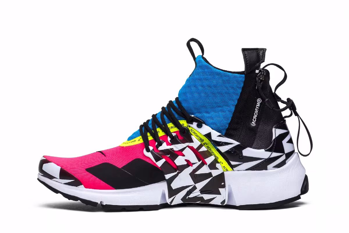 Acronym x Nike Air Presto Mid Racer Pink, view 4