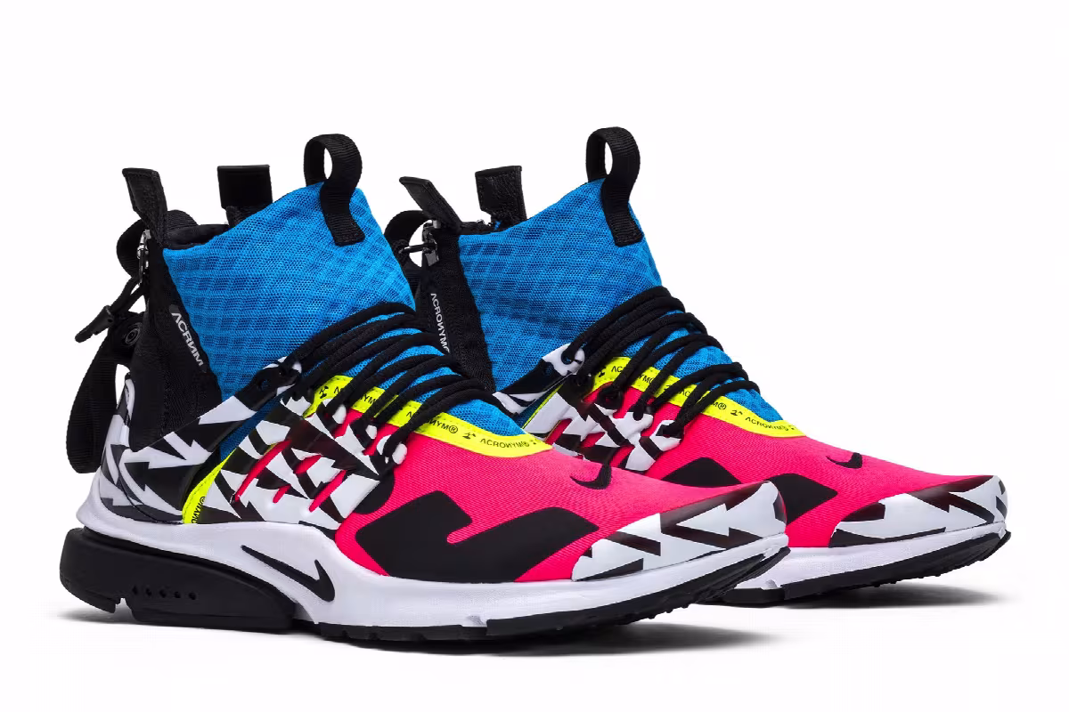 Acronym x Nike Air Presto Mid Racer Pink, view 9