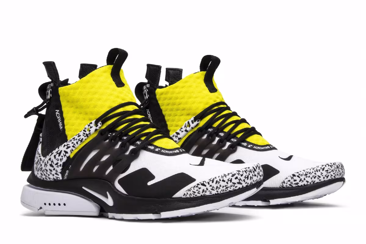 Acronym x Nike Air Presto Mid Dynamic Yellow, view 9