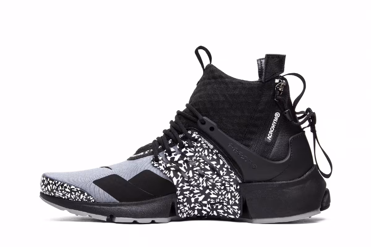 Acronym x Nike Air Presto Mid Cool Grey, view 4