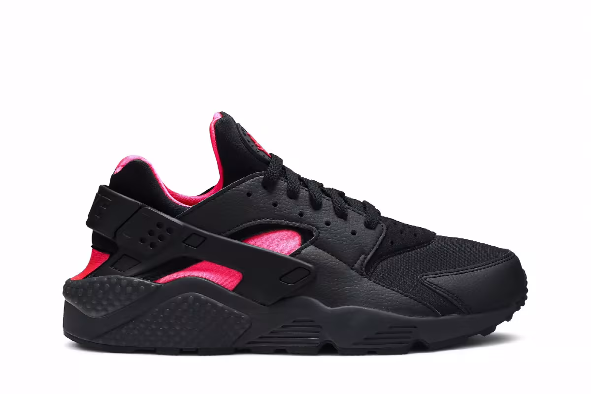 Nike Air Huarache Coral Black, view 2