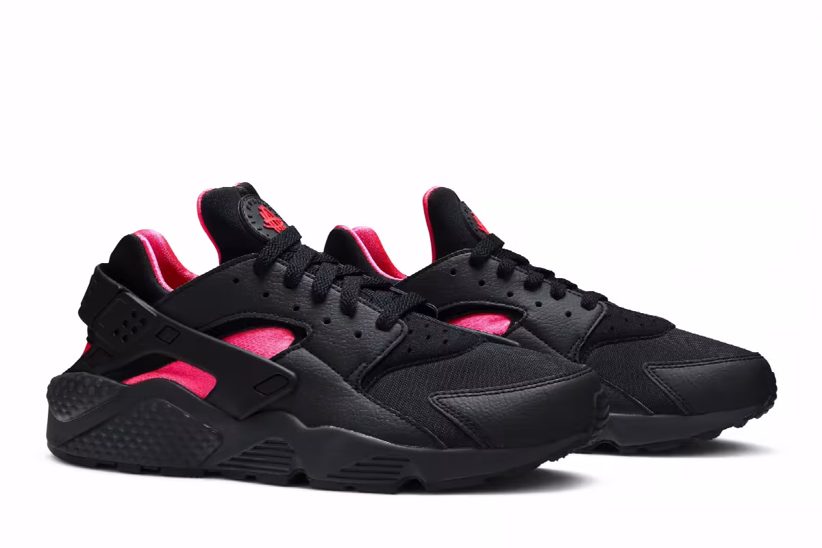 Nike Air Huarache Coral Black, view 9