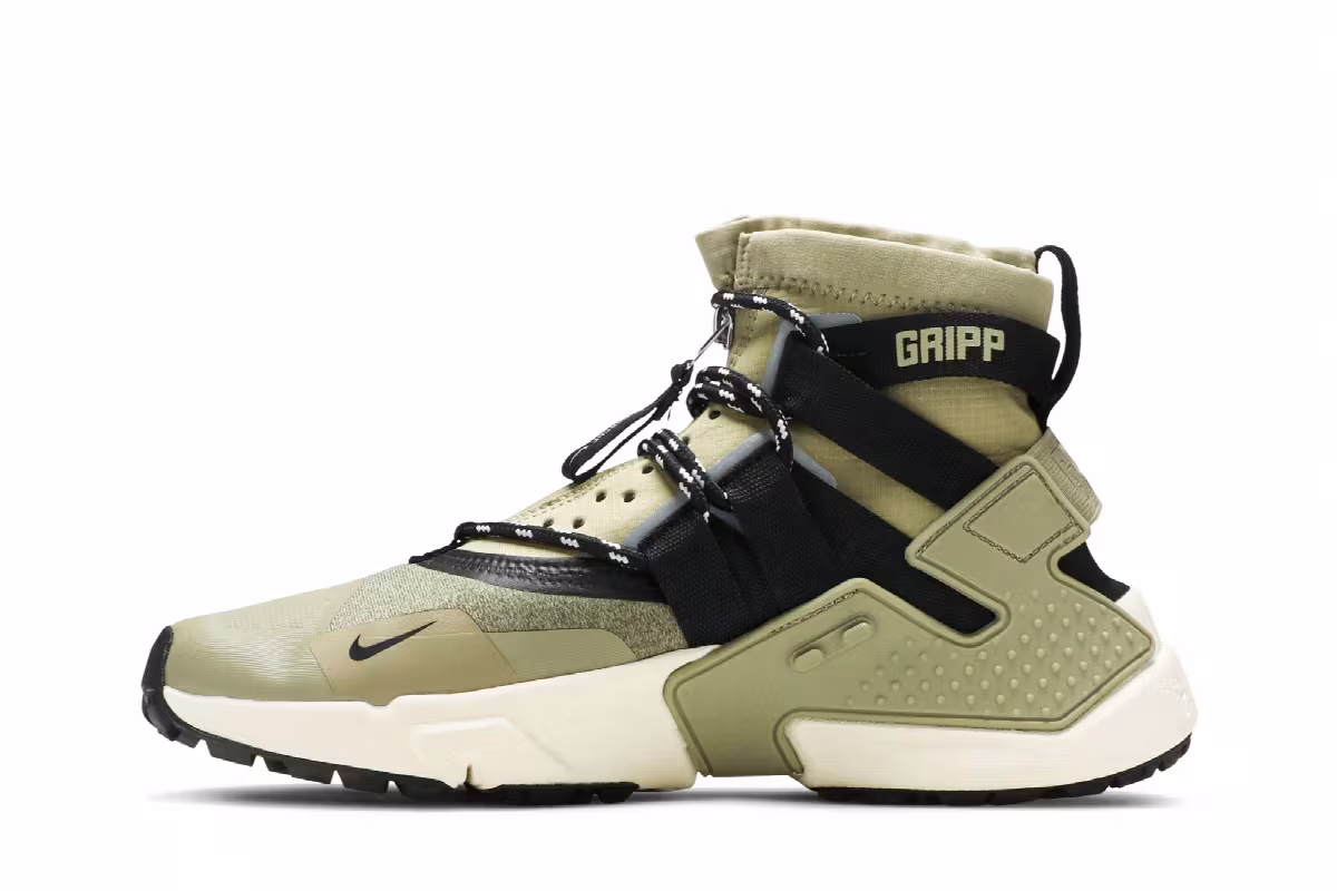 Nike Air Huarache Gripp Olive, view 4