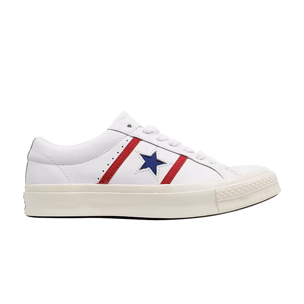 Converse One Star Academy Low White Blue Red